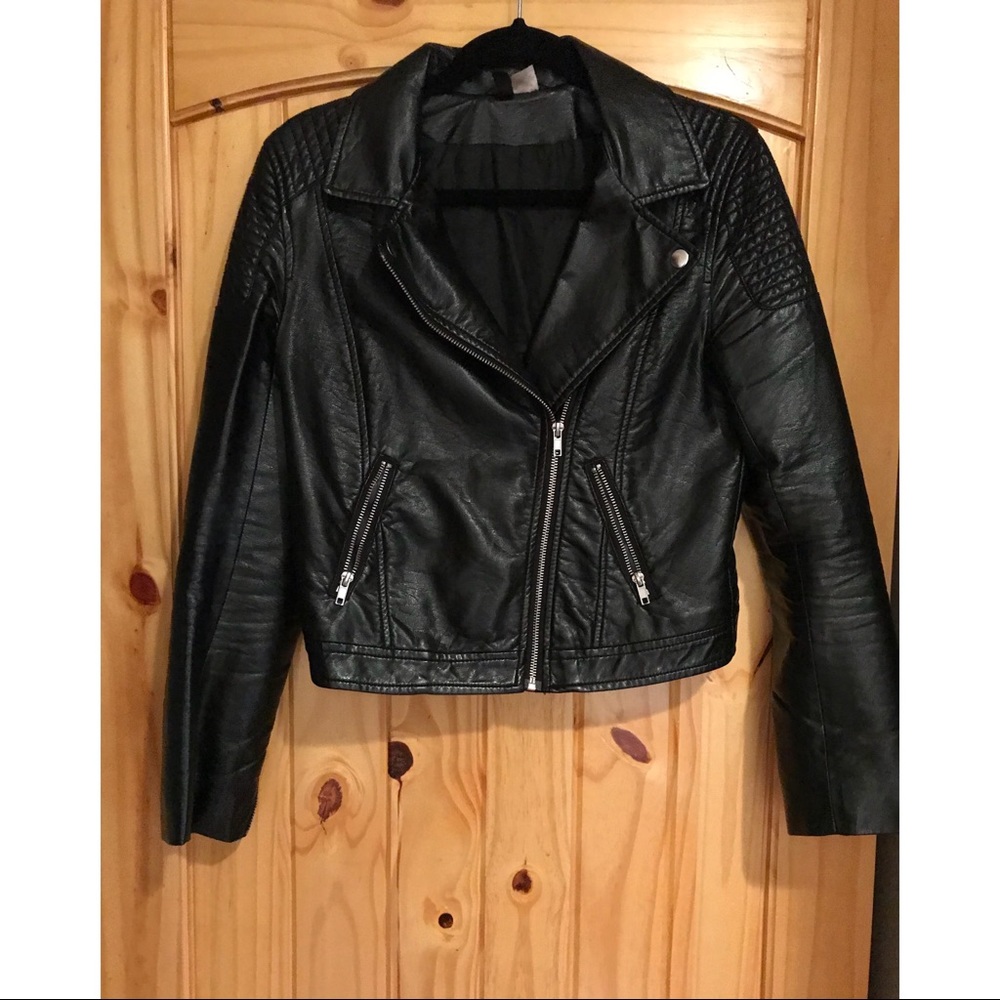 H&M Faux Leather Moto Jacket